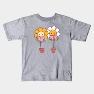 flowers buddy reading Kids T-Shirt